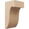 Ekena Millwork 12"W x 12"D x 24"H Wide Del Monte Rough Cedar Woodgrain TimberThane Corbel, Primed Tan CORUR12X12X24DELRCPR - alternate 1